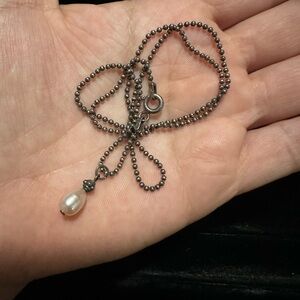 925 Pearl Pendant Necklace